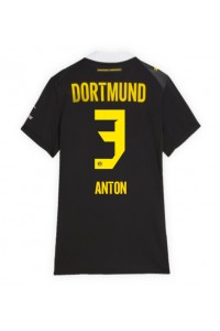 Borussia Dortmund Waldemar Anton #3 Fotballdrakt Borte Klær Dame 2026-27 Korte ermer